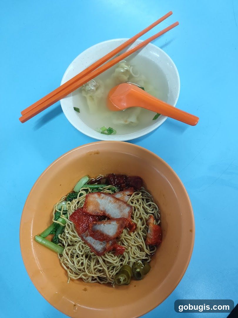 Noodles with Char Siu and Wontons