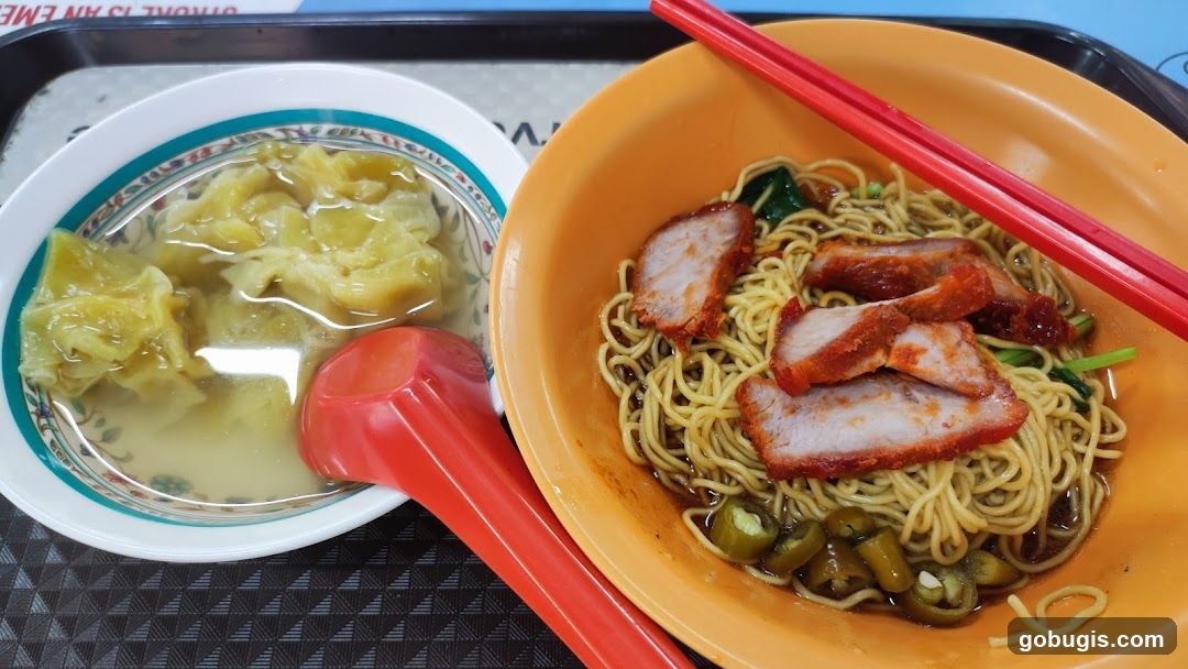 Noodles with Char Siu and Wontons