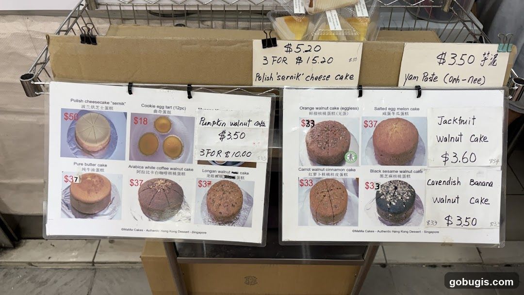 Dessert Menu