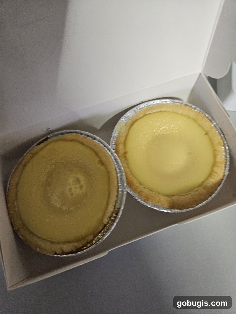 Two Egg Tarts in a Box