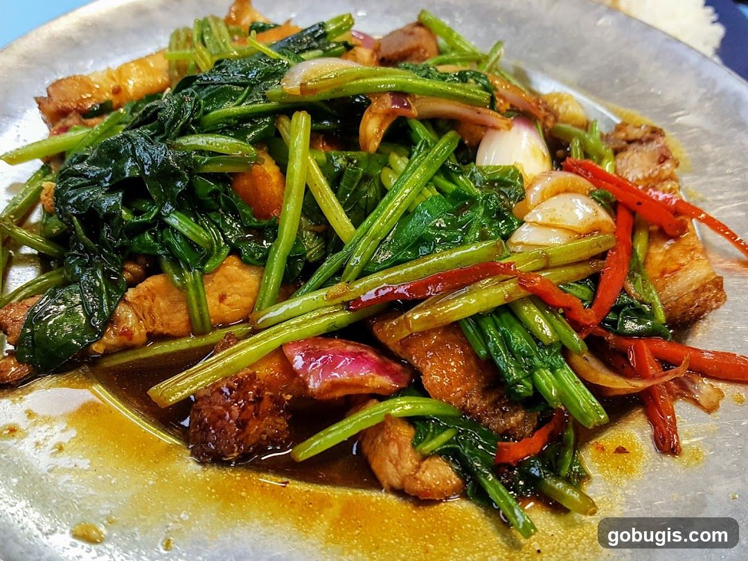Stir-fried Pork Belly with Greens