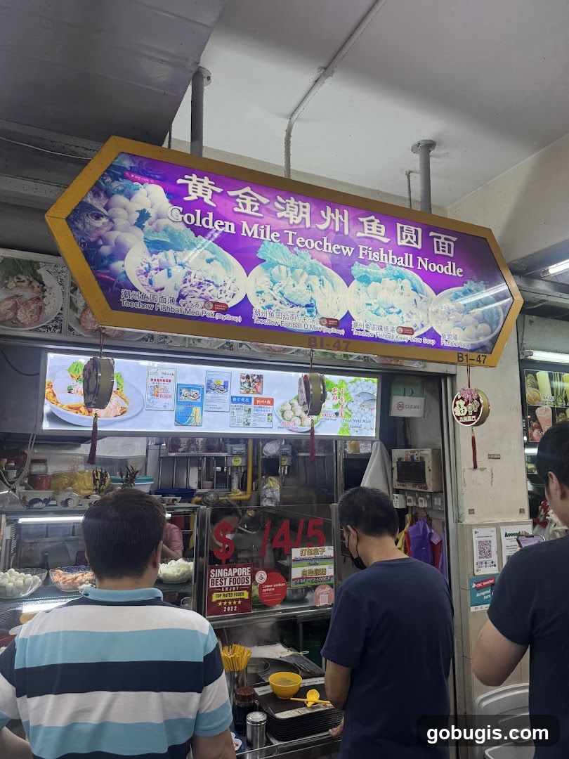 Golden Mile Teochew Fishball Noodle Stall