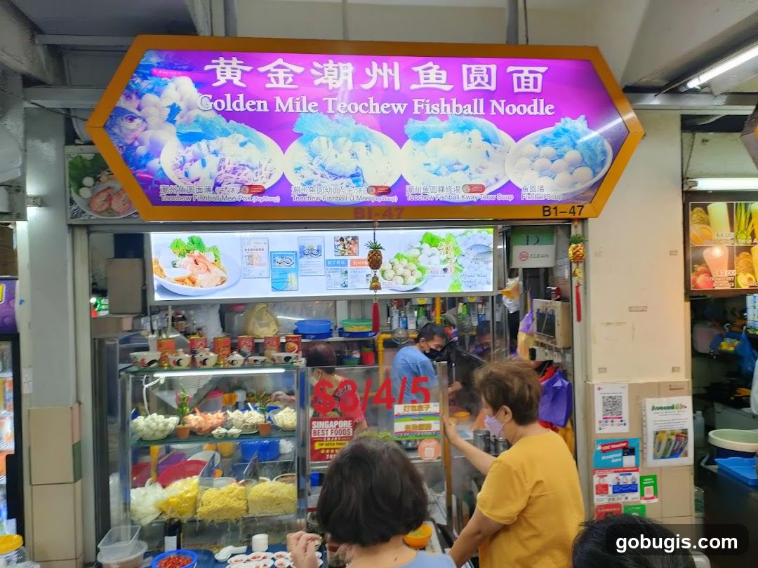 Golden Mile Teochew Fishball Noodle Stall