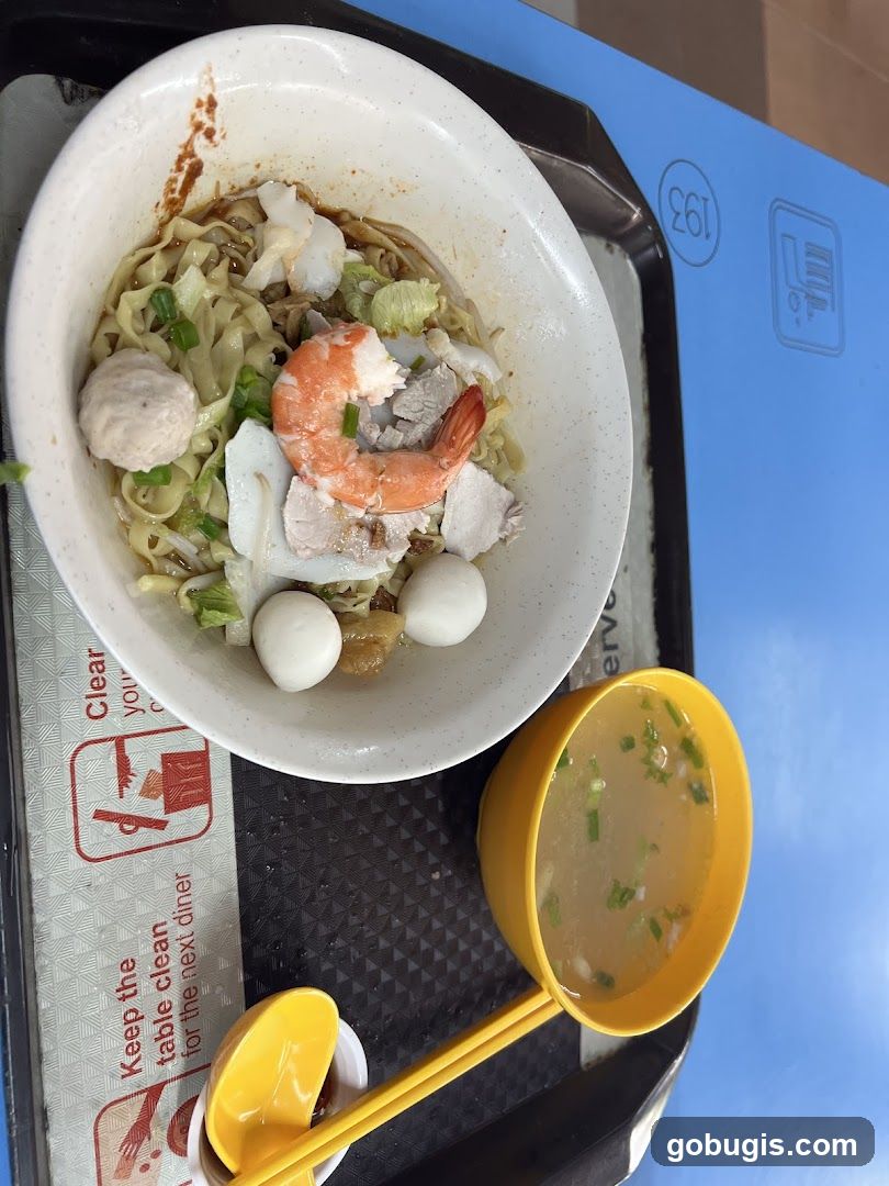 Noodles with Shrimp and Fish Balls