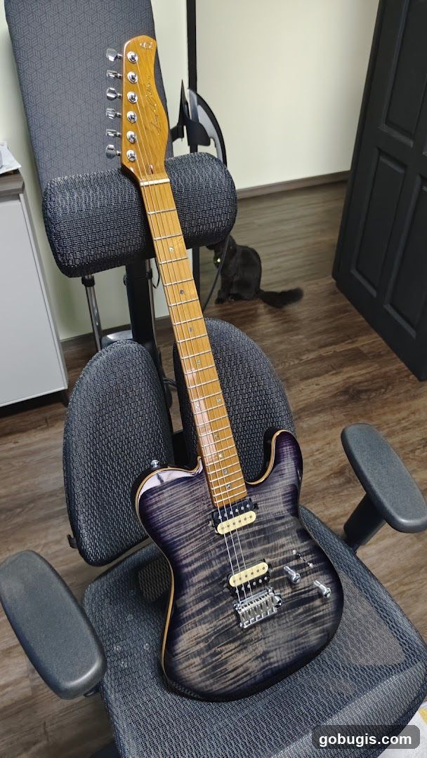 Electric Guitar on Chair