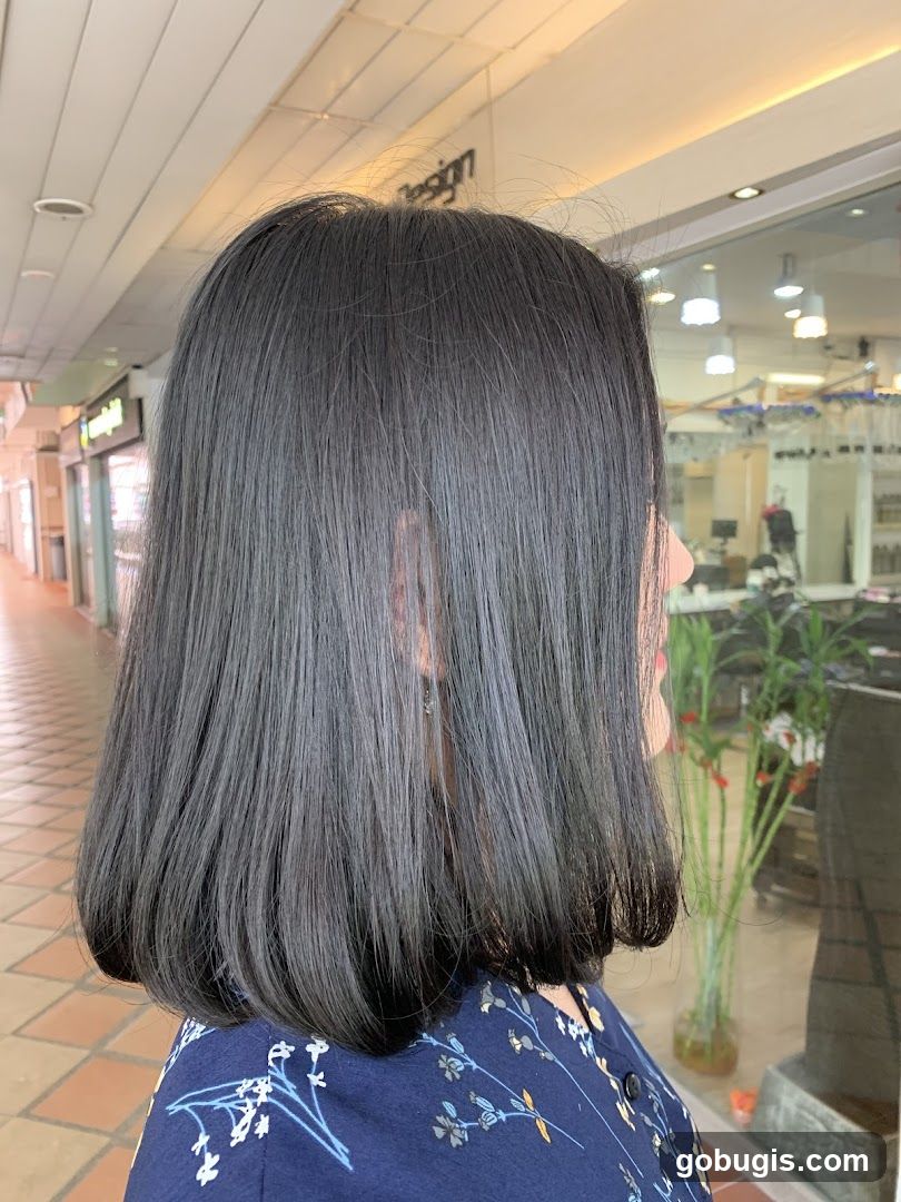 Woman with dark hair