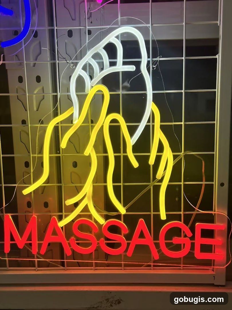 Neon Massage Sign