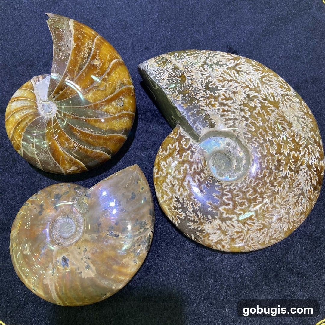 Fossilized Ammonites