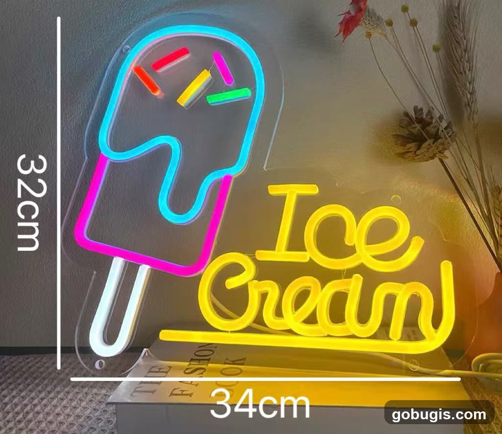Ice Cream Neon Sign