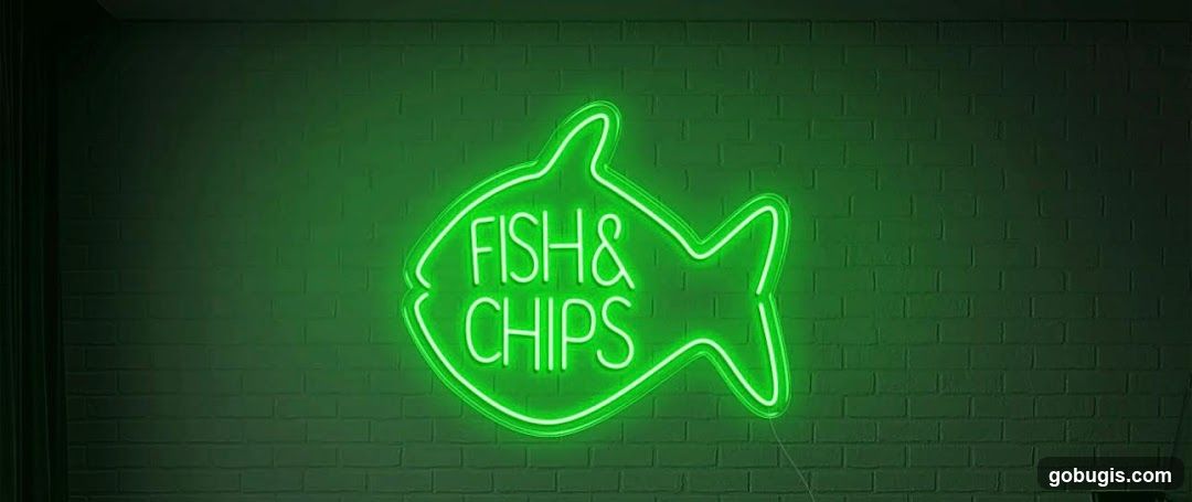 Fish and Chips Neon Sign