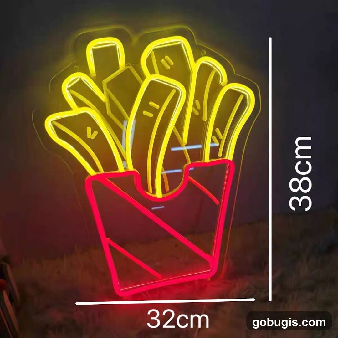 French Fries Neon Sign