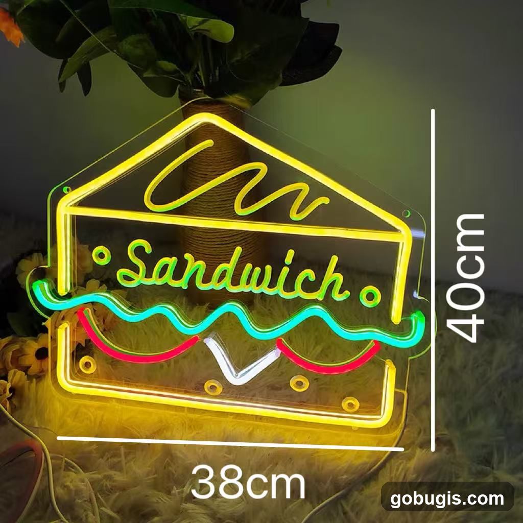 Neon Sandwich Sign