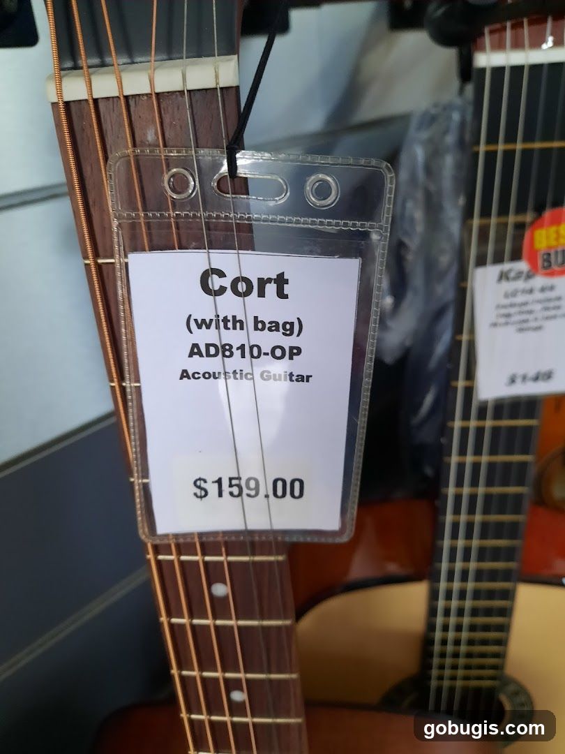 Acoustic Guitar Price Tag