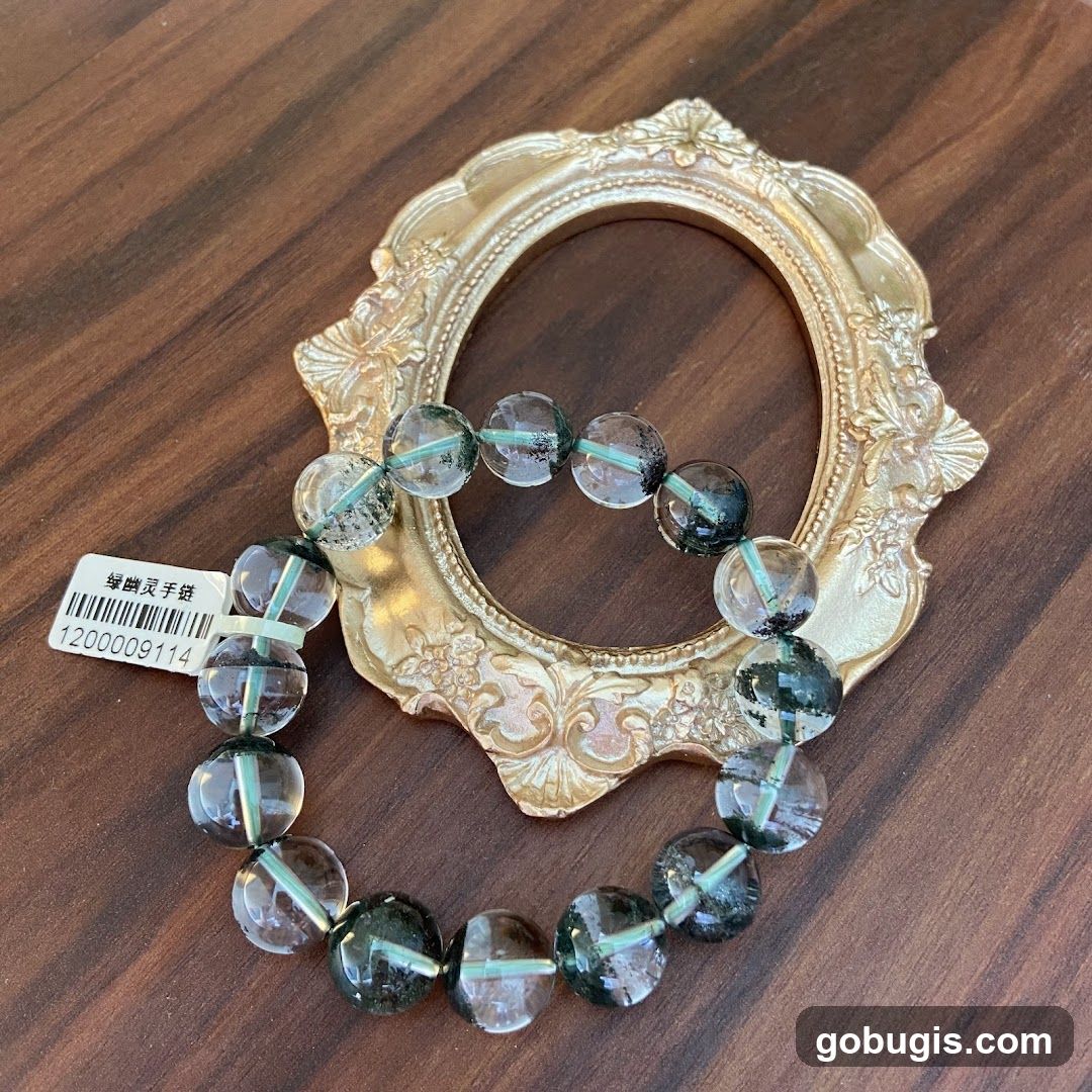 Bracelet with Green Inclusions