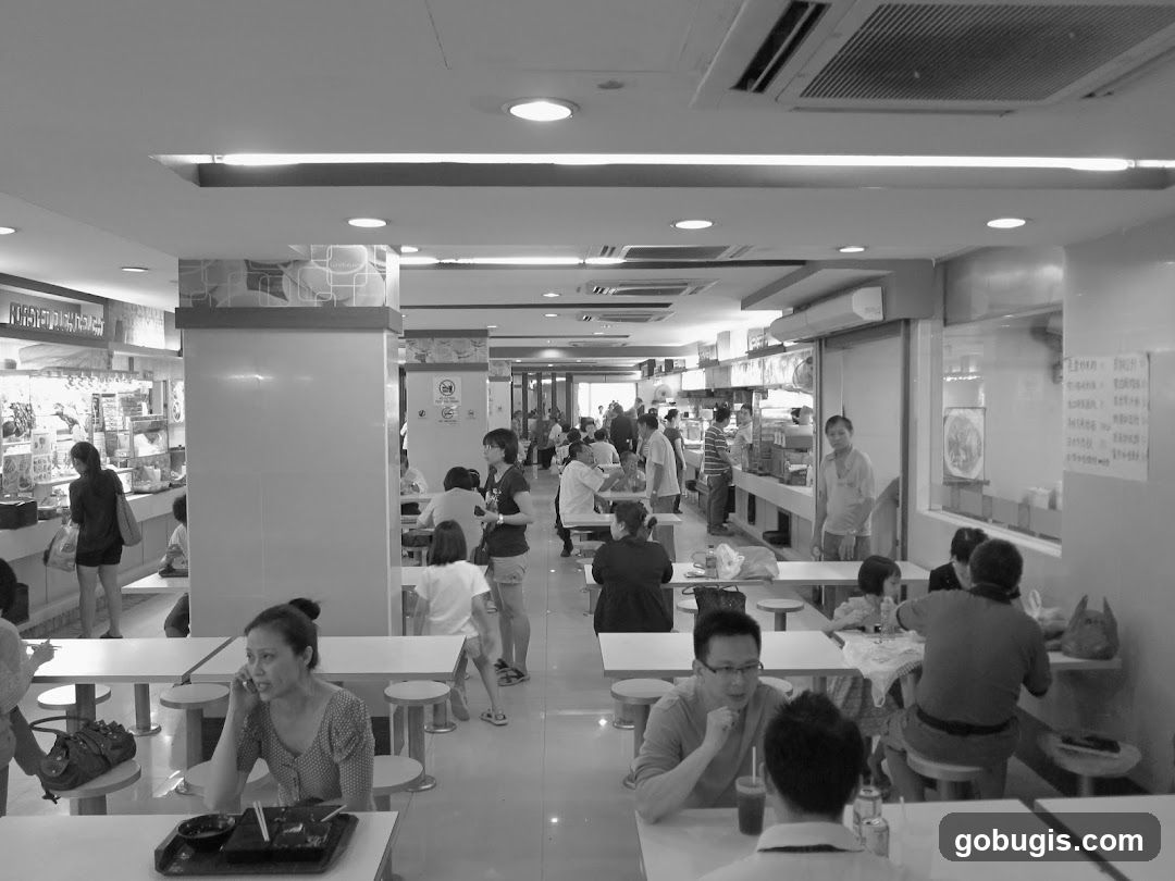Busy Food Court