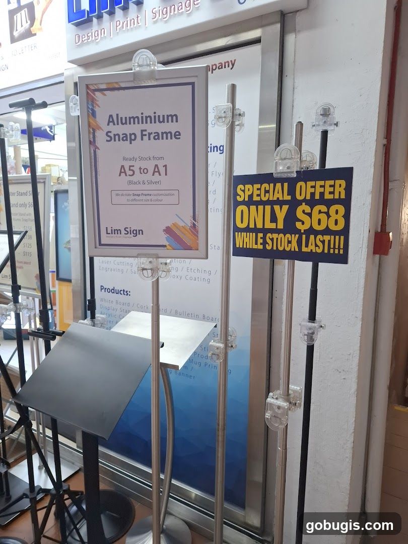 Signage Products Display