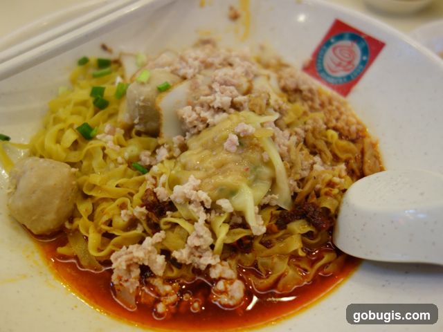 Noodles with Minced Pork and Wontons