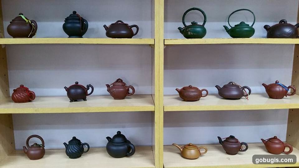 Display of Teapots