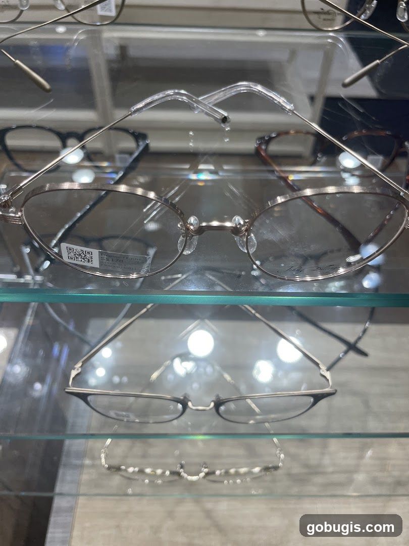 Eyeglasses on Display