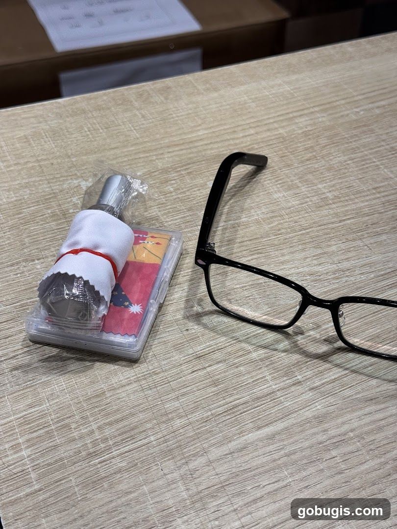 Eyeglasses and Cleaning Kit