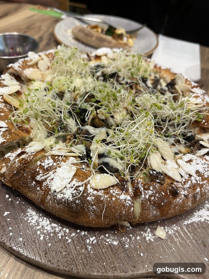 Mushroom and Algae Flatbread