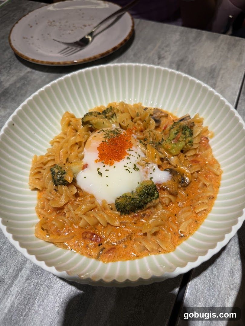 Pasta with Egg and Broccoli
