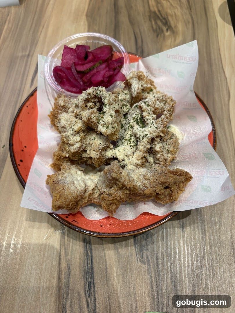Fried Chicken with Pickled Radish