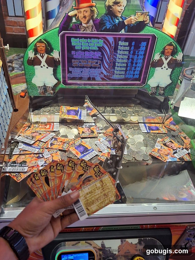 Willy Wonka Coin Pusher Game