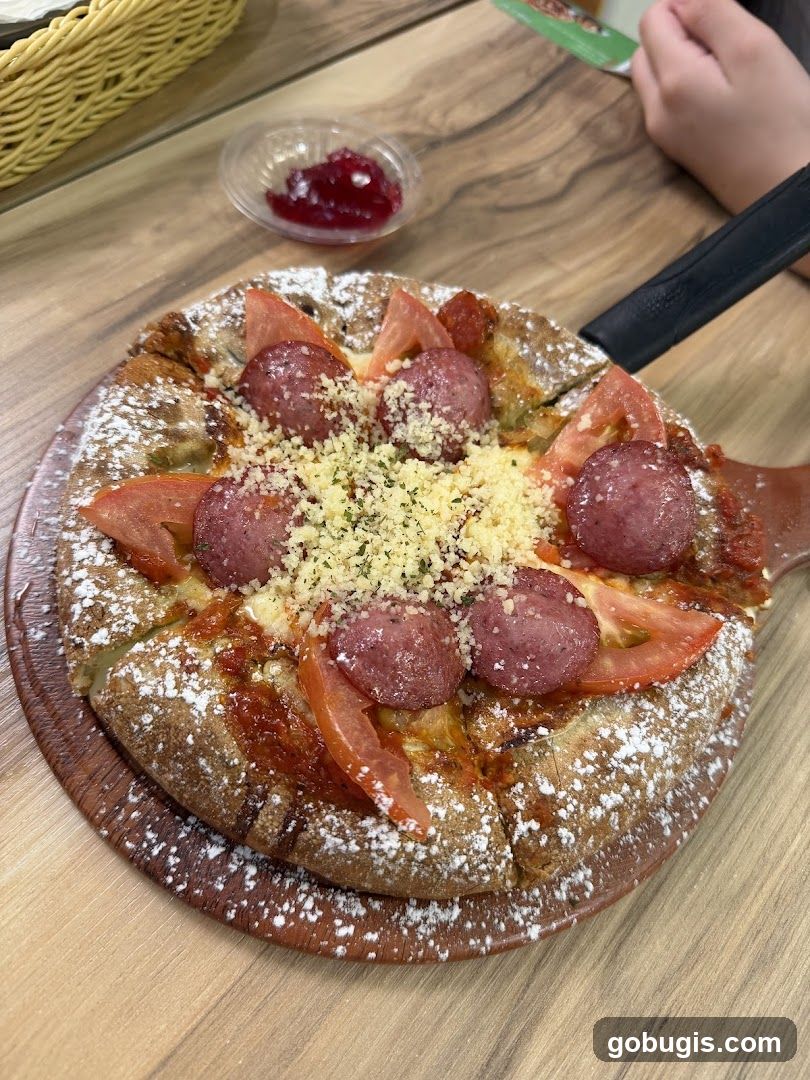 Pizza with Sausage and Tomatoes