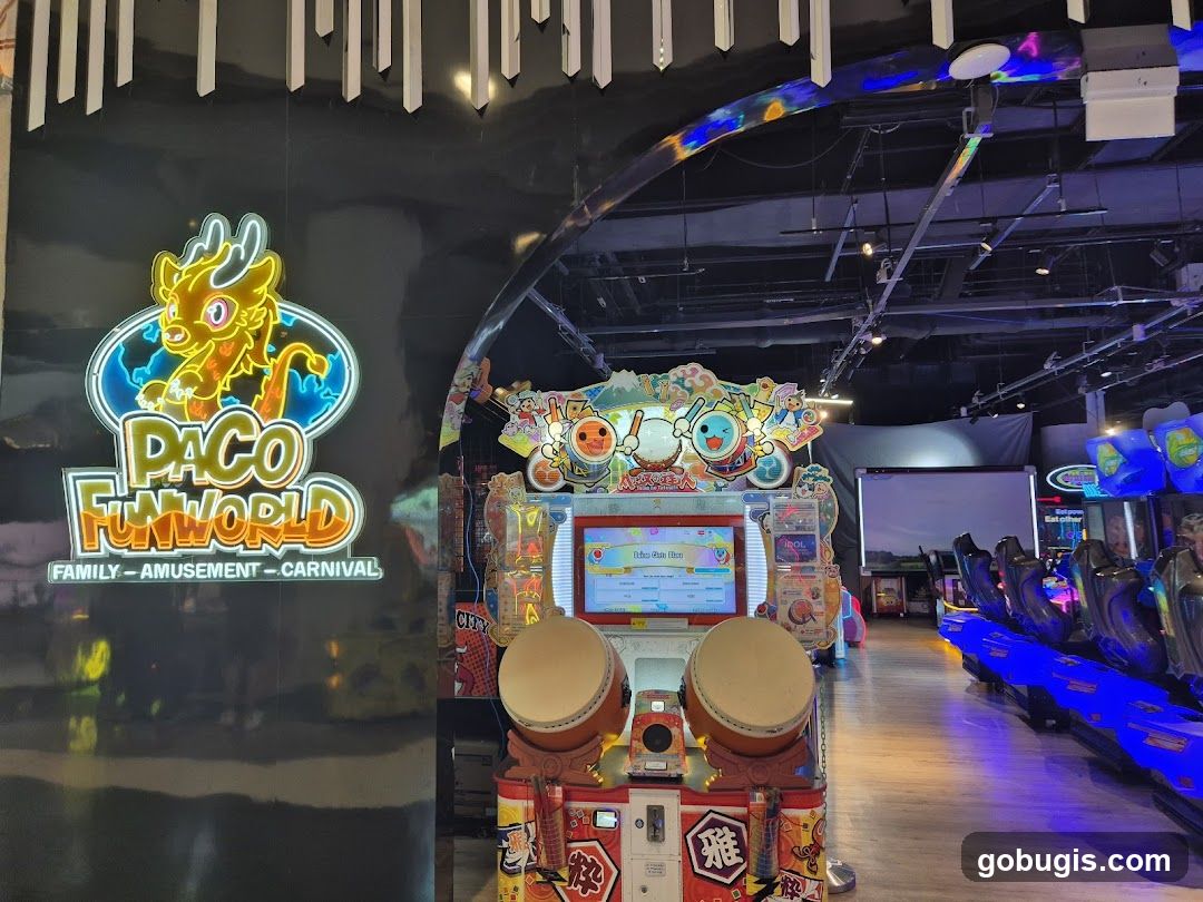 Arcade Interior with Game Machines