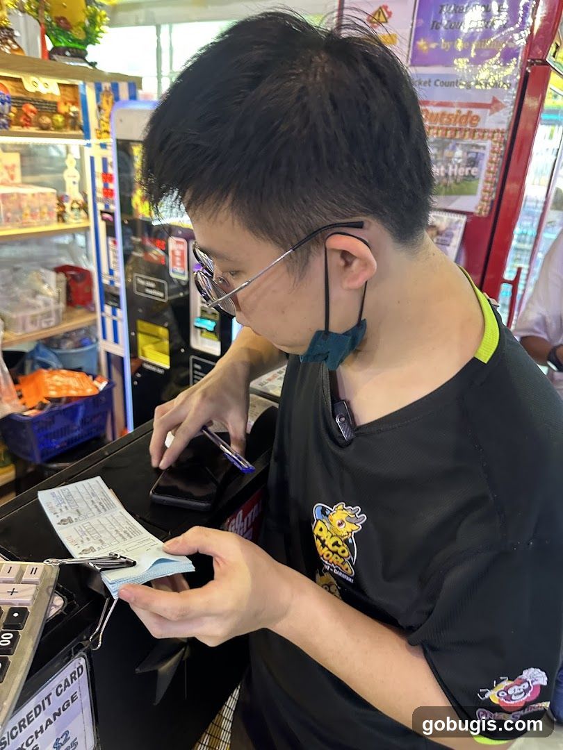 Employee at Counter
