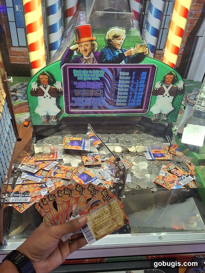 Willy Wonka Coin Pusher Game