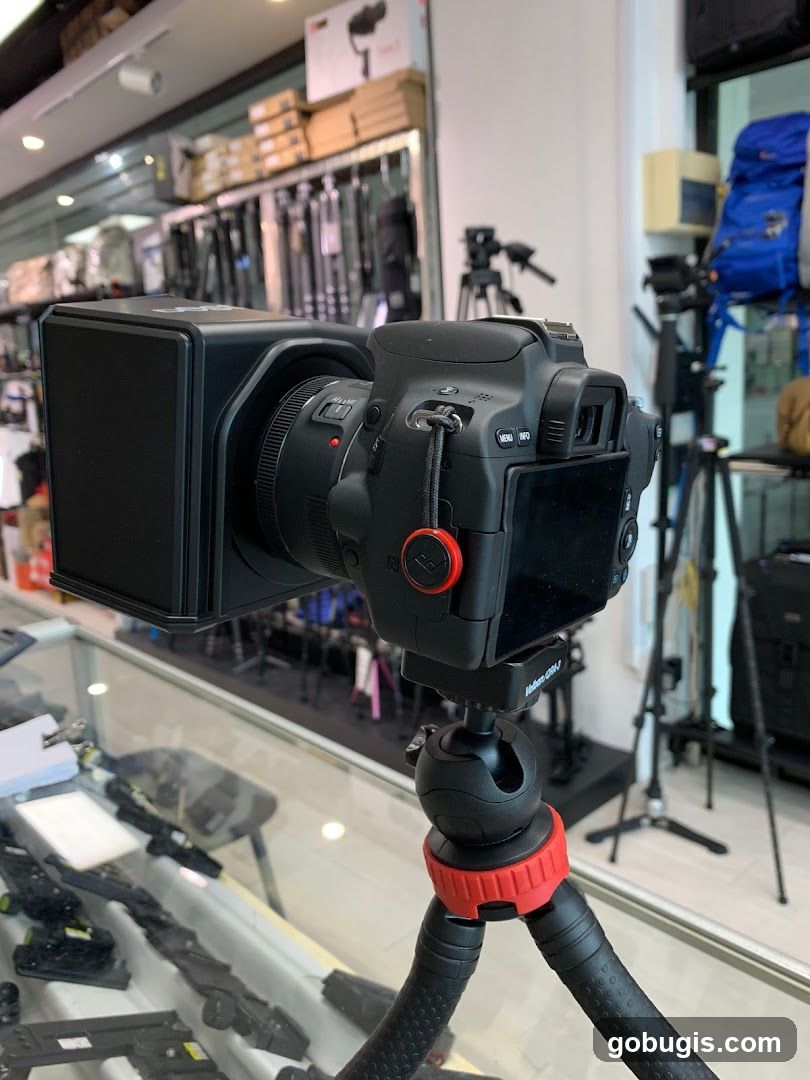Camera on Tripod in Store