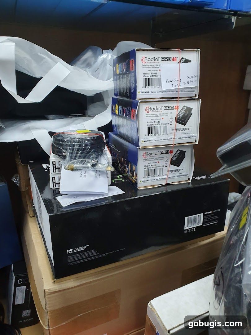 Stack of Radial Pro 48 Boxes