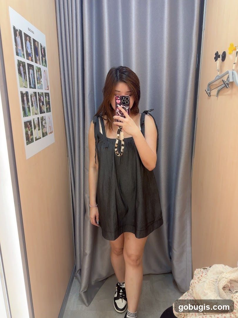 Woman in a changing room