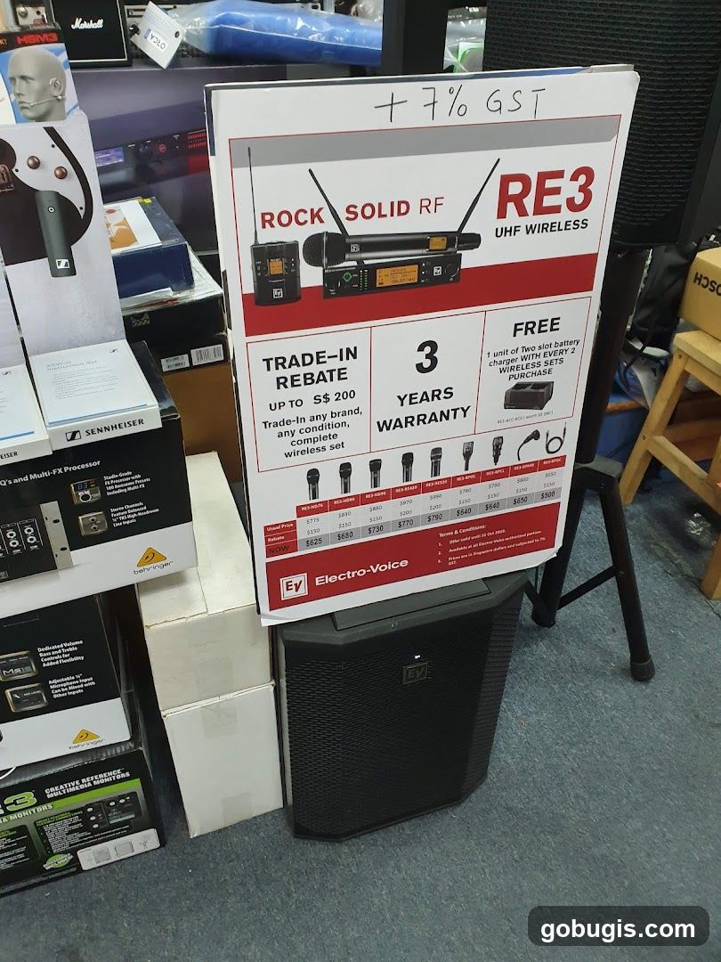Electro-Voice RE3 UHF Wireless Promotion