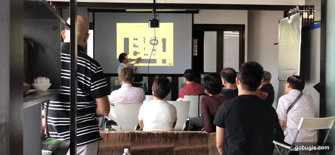 Presentation in a room