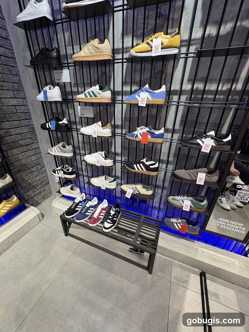 Adidas Sneakers Display