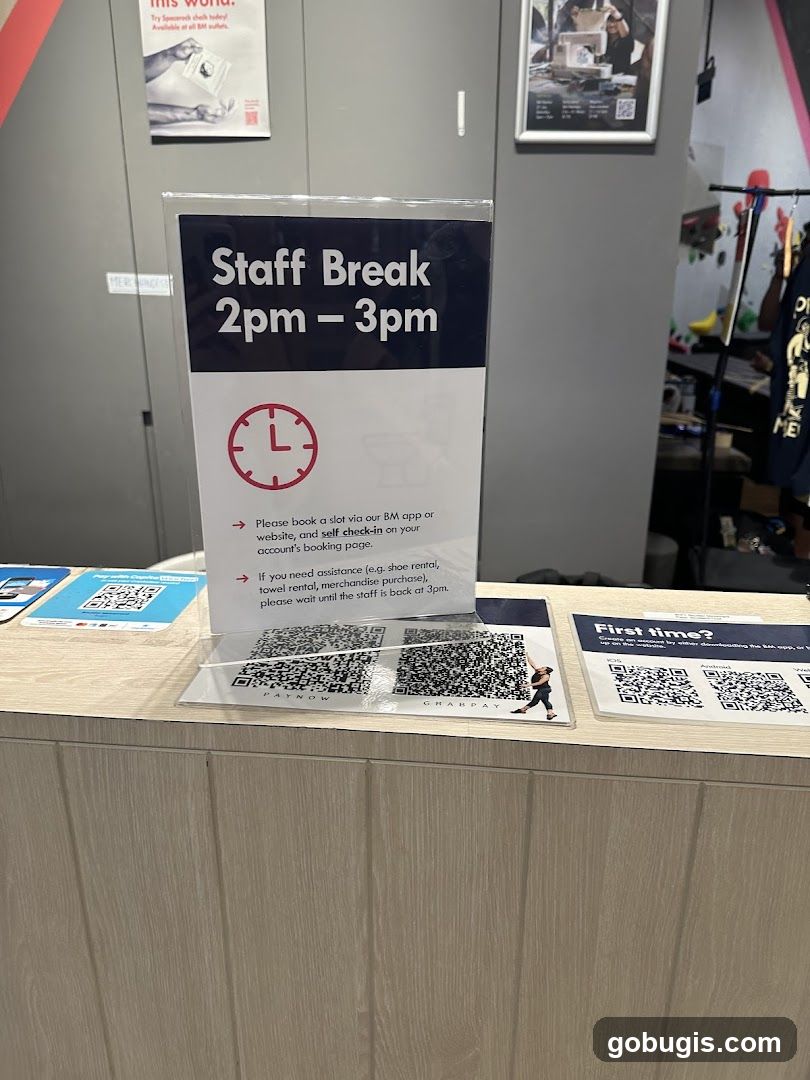 Staff Break Sign