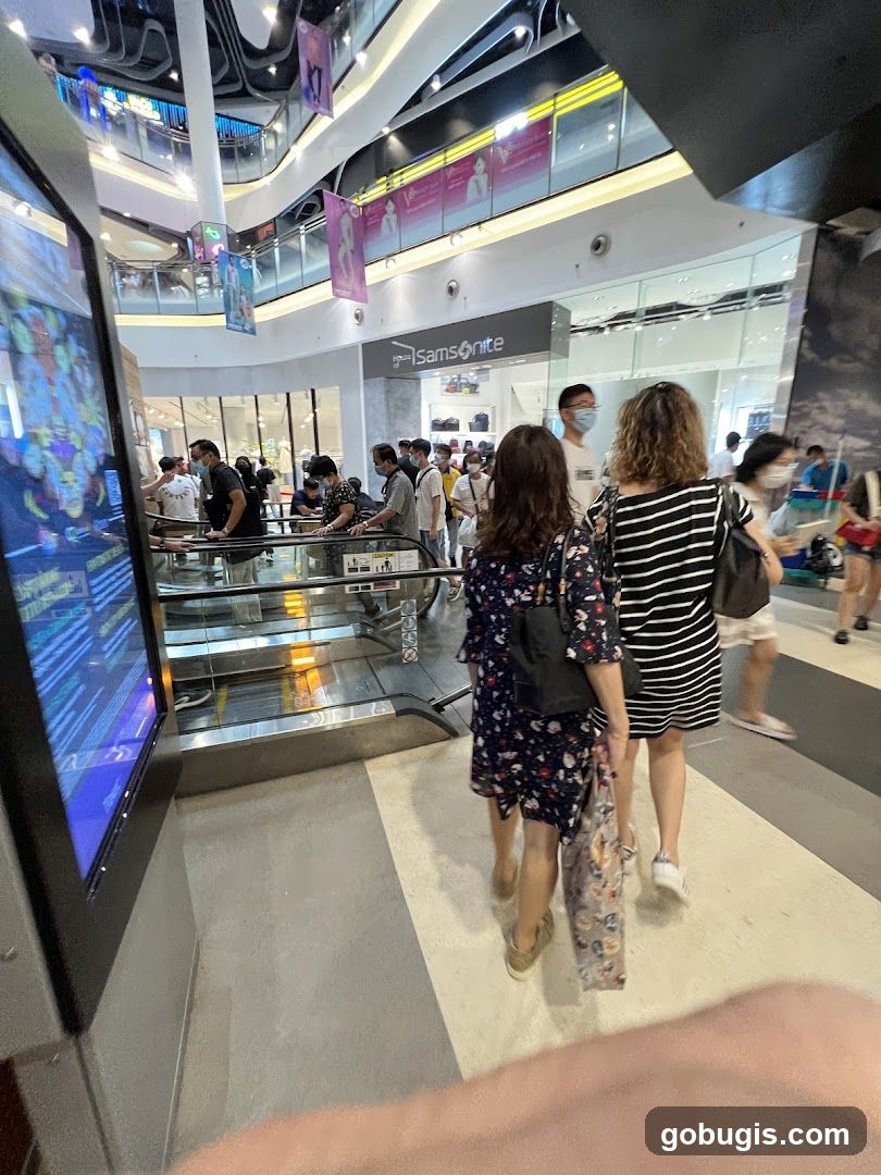 People in a Mall