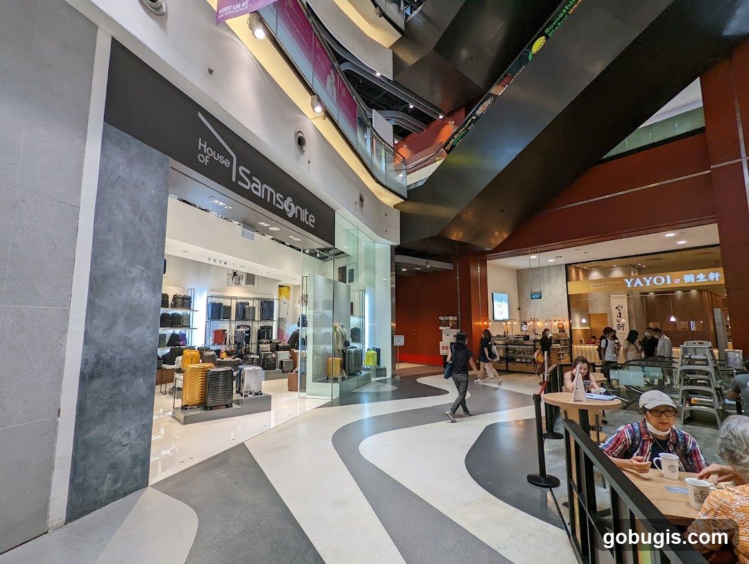 Samsonite Store and Yayoi Restaurant