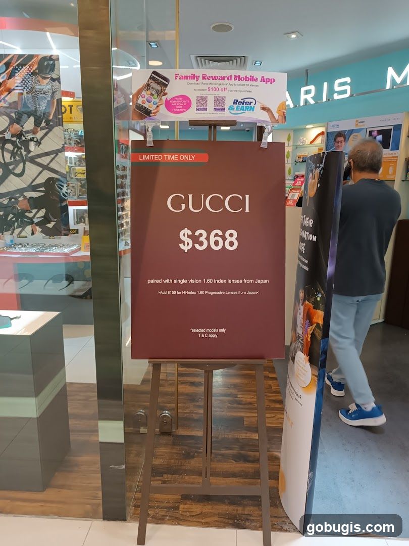 Gucci Glasses Promotion