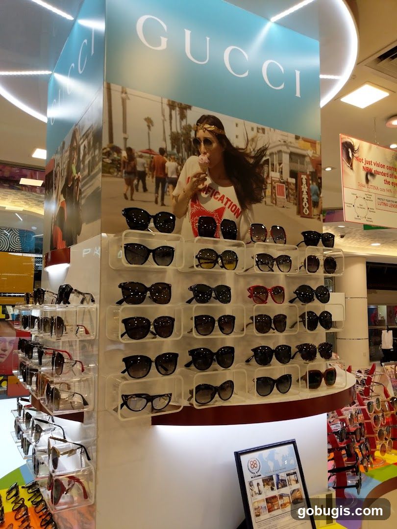 Gucci Sunglasses Display