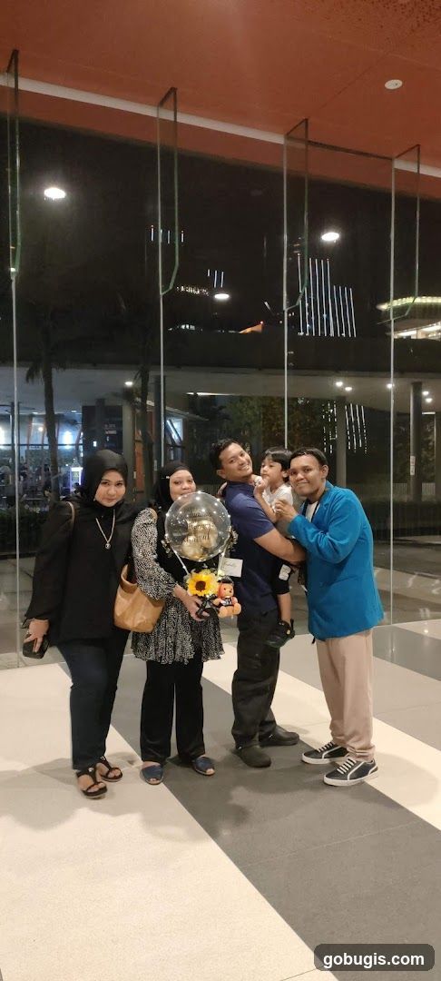 Family posing for a photo