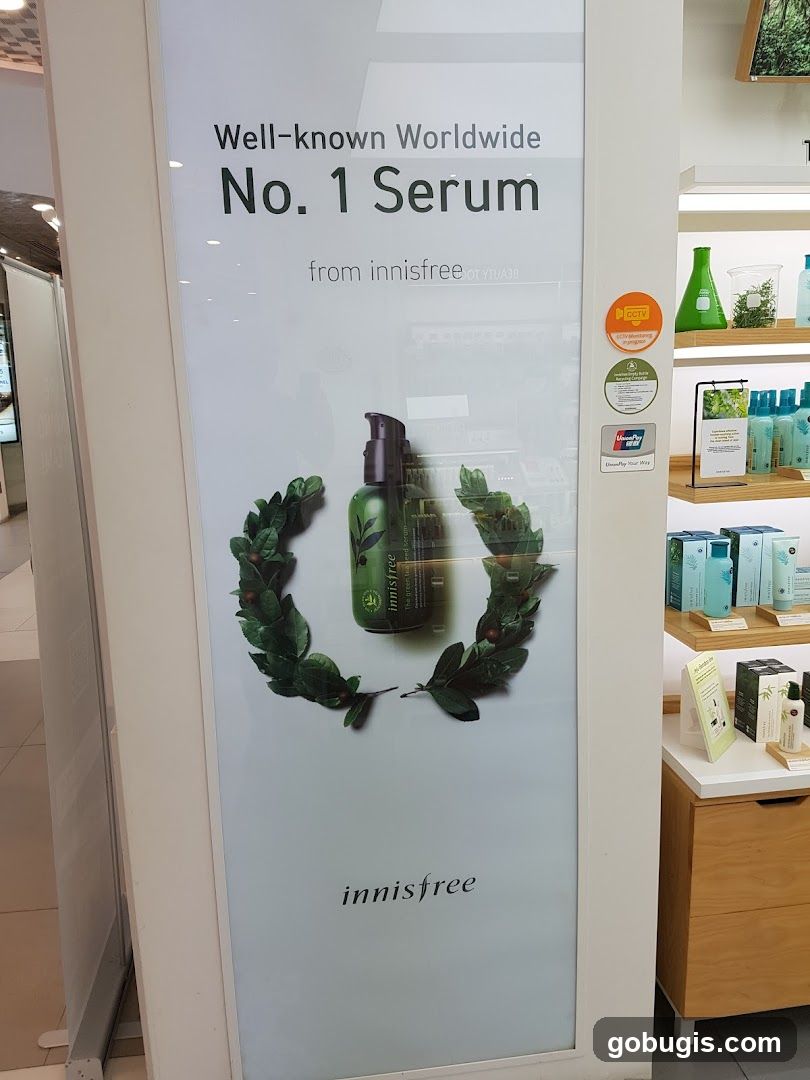 Innisfree No. 1 Serum Advertisement