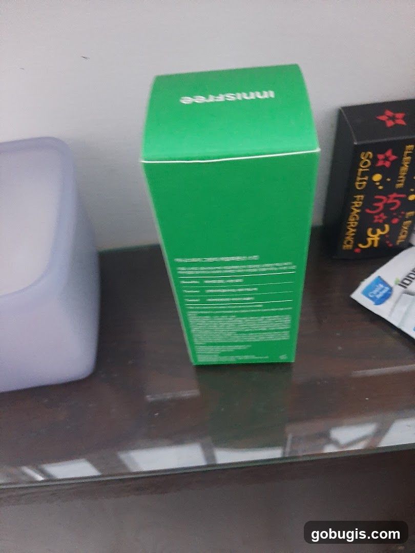 Green Box with Text