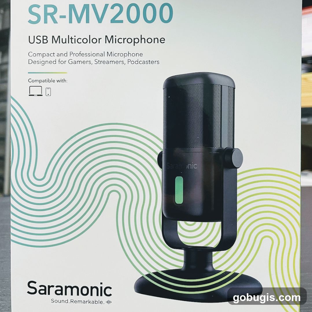 Saramonic SR-MV2000 USB Microphone Packaging
