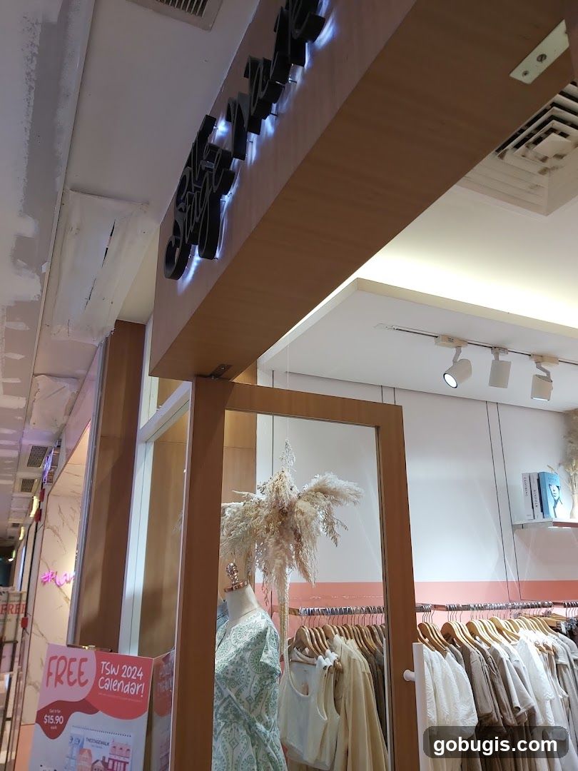Storefront with illuminated signage