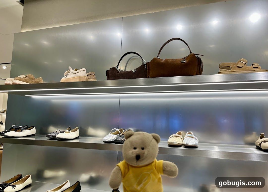 Store Display with Shoes and Handbags