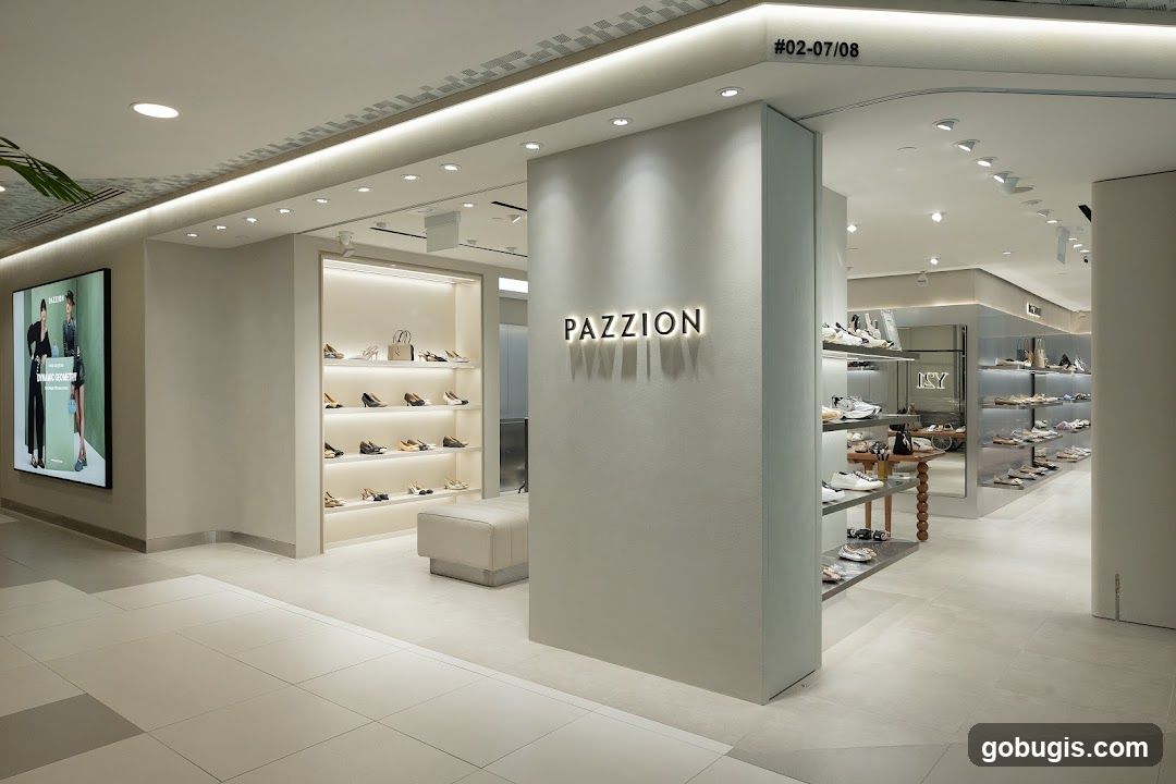 PAZZION Shoe Store Interior